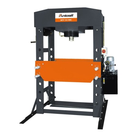 Presa electro-hidraulica de atelier, model WPP 150 HMC, tensiune 380 V, putere 1.5 kW, forta de presare 150 tone, Unicraft