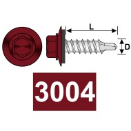 Surub autoforant cap hexagonal + saiba cauciucata EPDM ø 14 mm pentru prindere constructii lemn, Rocast