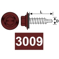 Surub autoforant cap hexagonal + saiba cauciucata EPDM ø 14 mm pentru prindere constructii lemn, Rocast