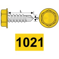 Surub autoforant cu cap hex forma "k" DIN 7504, Rocast
