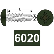 Surub autoforant cu cap bombat forma "N", DIN 7504, Rocast