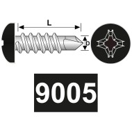 Surub autoforant cu cap bombat forma "N", DIN 7504, Rocast