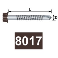 Surub autoforant cu cap hexagonal, otel, zincat sau vopsit in camp electrostatic, Rocast