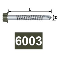 Surub autoforant cu cap hexagonal, otel, zincat sau vopsit in camp electrostatic, Rocast