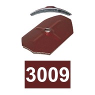 Saiba de coama octogonala curbata cu garnitura din polietilena expandata,  Ø6.5 x 75 x 50, Rocast