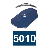 Saiba de coama octogonala curbata cu garnitura din polietilena expandata,  Ø6.5 x 75 x 50, Rocast