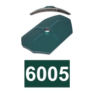 Saiba de coama octogonala curbata cu garnitura din polietilena expandata,  Ø6.5 x 75 x 50, Rocast