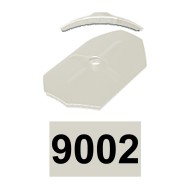 Saiba de coama octogonala curbata cu garnitura din polietilena expandata,  Ø6.5 x 75 x 50, Rocast