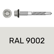 Surub cu capacitate mare de gaurire, cu saiba cauciucata EPDM Ø16 mm, Rocast
