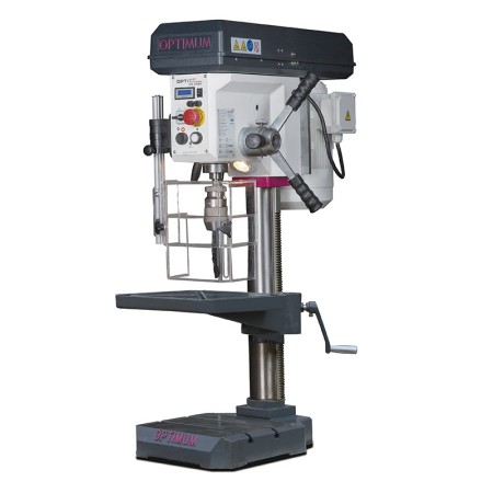 Masina de gaurit robusta cu curele si turatie reglabila electronic, 400 V, 1.5 kW, model DH 24 BV, Optimum