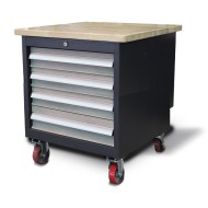 Dulap mobil pentru masini-unelte, cap. de incarcare masa 500 kg max., model MSU 4, Optimum