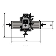 Masina de frezat cu turatie variabila, 230 V, 750 W, cursa de gaurire 70 mm, model MH 2 DV, Optimum
