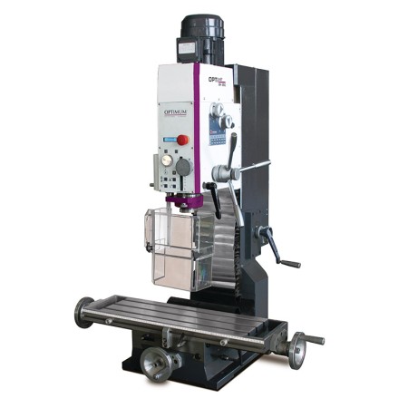 Masina de frezat, 400 V, 1.5 kW, deschidere brat 215 mm, prindere tija  M16, modelul MH 35V, Optimum