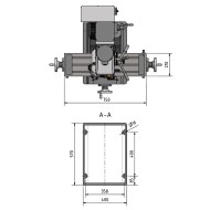 Masina de frezat, 400 V, 1.5 kW, deschidere brat 215 mm, prindere tija  M16, modelul MH 35V, Optimum