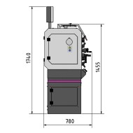 Strung cu postament, 400 V, cuplaj fixare Camlock Nr.5, modelul TM 3610, Optimum