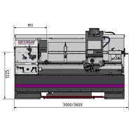 Strung monobloc de precizie, modelul TX 6222, 400 V, 8.5 kW, ax conic Ø 113 mm, alezaj arbore Ø 105 mm, Optimum
