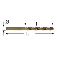 Burghie INCH, HSSE-Co 5, DIN 338 tip VA - gama profesionala, RUKO