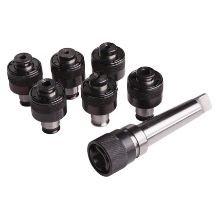 Set de cuplaje cu mandrină rapidă pentru tarozi pentru filete M3 - M12, prindere MK 3, Optimum