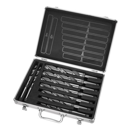 Set de 9 burghie elicoidale HSS - DIN 345, coada Con Morse, prindere MK 2, taiere pe dreapta, Optimum