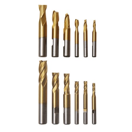 Set de freze HSS, coada cilindrica, model S 12 Optimum