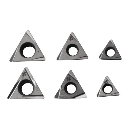 Set de 10 placute amovibile din carbura, pentru gaurire, cod iso TBGT 110304L FY, pentru otel, Optimum