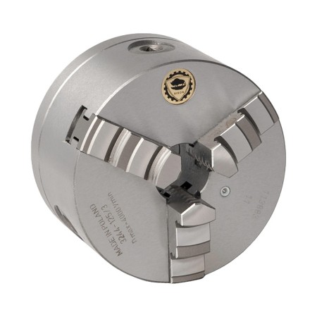Universal cu 3 bacuri, Camlock nr. 6, cu fixare centrica - "BISON", D 200 mm, 3000 rpm, Optimum