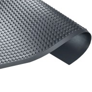 Covor de protecte din cauciuc pentru zona de lucru, grosime 14 mm, 3040 x 640 mm, material poliuretan ignifug, Optimum