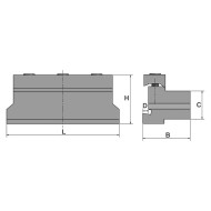 Set de prindere pentru strunguri model 16-05, dimensiuni 88 x 38 x 42.0 mm, Optimum