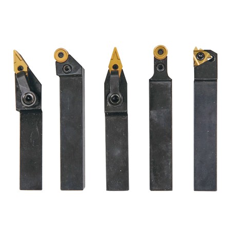 Set de 5 cutite de strung pentru strunjire exterioara - 16 mm - Set 7, Optimum