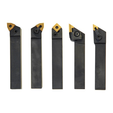 Set de 5 cutite de strung pentru strunjire exterioara - 20 mm - Set 8, Optimum