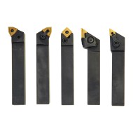 Set de 5 cutite de strung pentru strunjire exterioara - 20 mm - Set 8, Optimum