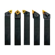 Set de 5 cutite de strung pentru strunjire exterioara - 25 mm - Set 11, Optimum