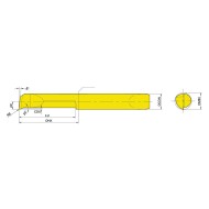 Cutit de strung exterior cu taiere pe dreapta, cod ISO  NCBF4R  22.13-010  YG812, Optimum