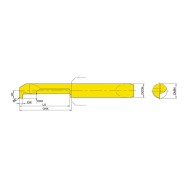 Cutit de strung exterior, canelare cu raza, taiere pe dreapta, cod ISO NCGR6R  62.25-15x18  YG812, Optimum