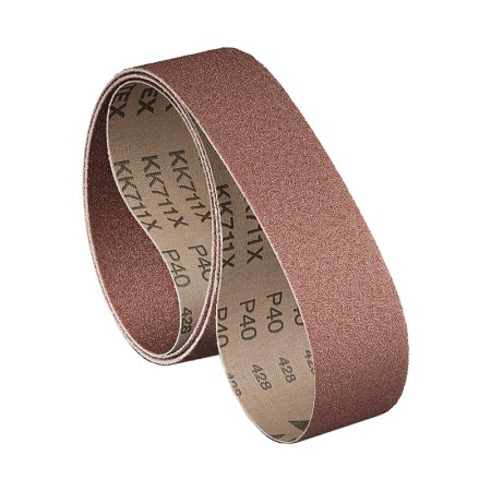 Set 5 benzi abrazive 75 x 1016 mm, granualtie K180 pe panza, Optimum