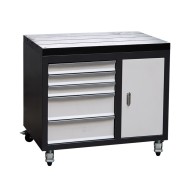 Postament cu o usa si 5 sertare pentru masini de filetat seria GS, Optimum