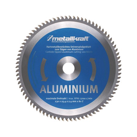 Disc de taiere, Ø x ø 230 x 25.4 mm, 1.4 grosime, 68 de dinti, pentru otel profil subtire, MetallKraft
