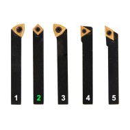 Set de 5 placute din carbura, ISO SCMT 06T304, acoperire TiN, Optimum