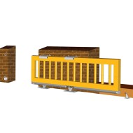 Platou de fixare pentru dispozitiv cu 5 roti, zincat, serie usoara, Rocast