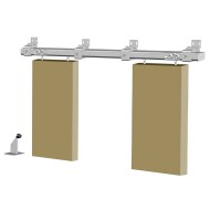 Set de 4 role cu surub, zincat, M8, D25 mm, Rocast