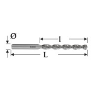 Set de 25 burghie spirale, DIN 338, TL 3000, HSSE-Co 5, cutie din plastic, RUKO