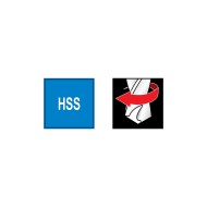 Burghiu frezor HSS, pentru inlaturarea puntctelor de sudura, cap de frezare + bolt de centrare + suport, RUKO