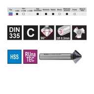 Tesitoare UltimateCut, C 90 grade HSS RUna TEC, DIN 335, RUKO