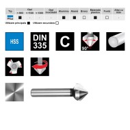 Set de 17 tesitoare c 90 grade rectificate hss caseta din lemn, Ruko