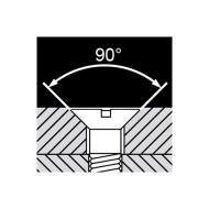 Burghie lungi pentru gauri centrate - adancire 90 grade cu reglaj fin DIN 8378, RUKO