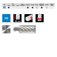 Carotiere HSS, rectificate, cBN, prindere Weldon 3/4, adancime de taiere 55.0 mm, RUKO