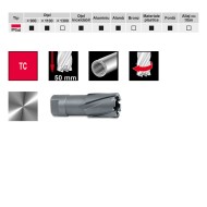 Burghiu coroana cu carbura de tungsten, wolfram, prindere pe filet, adancime de taiere 50.0 mm, RUKO