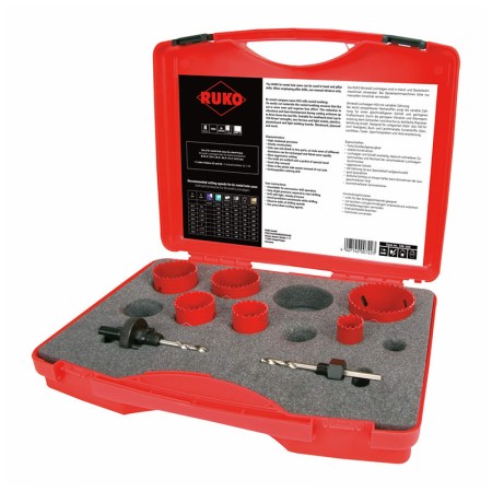 Set de 8 clopote de gaurire, HSS Bi-Metal, Tip "EK1", RUKO
