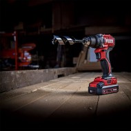 Masina de gaurit compacta cu percutie, modelul PD2G EC LD/2.5 Set, 18 V - 2.5 Ah, 0 - 500 / 1800 rpm, motor fara perii, FLEX