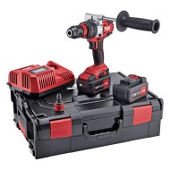 Masina de gaurit cu percutie, modelul PD2G EC/5.0 Set, 18 V - 5.0 Ah, 0 - 600 / 2300 rpm, 0 - 9600 / 37000 bpm, Flex